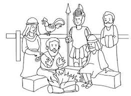 Coloring Page Peter Denies Knowing Jesus Yahoo Search Results Bible Coloring Pages Christian Coloring Bible Crafts