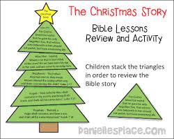 The Christmas Story Bible Lesson Review And Game From Www Daniellesplace Com Christmas Sunday School Lessons Christmas Sunday School Preschool Christmas