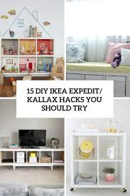 15 Diy Ikea Expedit Kallax Hacks You Should Try Cover Ikea Diy Ikea Kallax Shelf Kallax Ikea