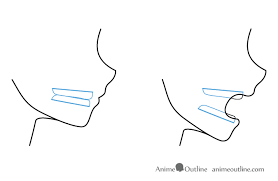 Finally, erase any lines that don't fit your character and color everything in. How To Draw Anime Manga Mouths Side View Animeoutline Anime Drawings Anime Mouth Drawing Mouth Drawing