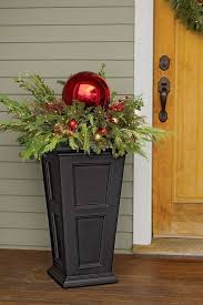 Outdoor Blumentopfe Um Ihren Eingang Zu Weihnachten Zu Schmucken Dekoration 2019 Weihnachtsdekoration Weihnachten Dekoration Deko Weihnachten