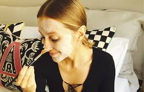 Cleansed face, glossy skin