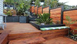 Outdoor Landscaping Before And After Photos Zones Wooden Deck Designs Backyard Deck Design