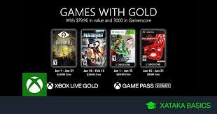 ¿necesito xbox live gold para usar este servicio? Juegos De Xbox Gold Gratis Para Xbox One Y 360 De Enero 2021