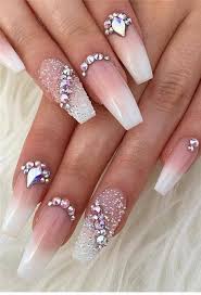 Top 38 Nail Designs With Diamonds You Must Try Page 27 Of 37 You And Big Day In 2020 Rhinestone Nails Diamond Nails Diamond Nail Designs