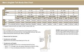 Ariat Mens English Tall Boots Size Chart Story Board