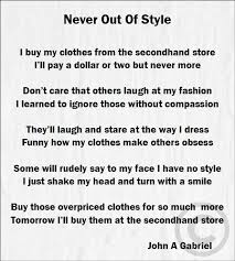 Never Out Of Style Poem Funny Dresses Buy My Clothes Poems