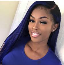 Pin By Maya Planter On Hair Ideas Hair Inspiration Color Blue Natural Hair Blue Ombre Hair
