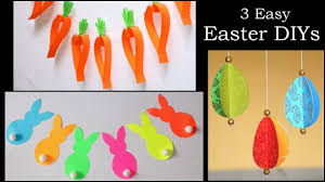 5 inspirational youtube videos for diy easter decoration ideas. 3 Easy Easter Diys Paper Decorations Paper Crafts Youtube