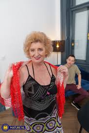 Toyboy loves fucking his shaved 72 year old stepgrandma Noretta on her  couch - Mature.nl