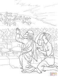 Elisha Fiery Army Coloring Page Free Printable Coloring Pages Sunday School Coloring Pages Bible Coloring Pages Bible Coloring
