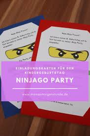 Pin Auf Ninjago Geburtstag Basteln