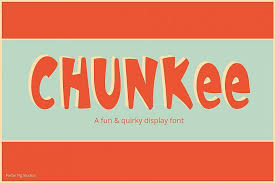 They are organized into highly regular formal types similar to cursive writing and looser, more casual scripts. Free Chunkee Quirky Display Font Typeface Fontbundles Popular Free Fonts Typeface Photo Editing Software