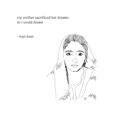 Rupi Kaur - ❤️ i could draw mumma for the rest of this lifetime 😪❤️ pg 148  from #thesunandherflowers | Facebook