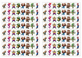 Super Mario Stickers Themed Stickers Super Mario Super Mario Birthday