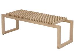 Natura wisconsin sitzbank aus massivholz mit lehne und baumkante. Skagerak Cutter Bank Von Niels Hvass Designermobel Von Smow De