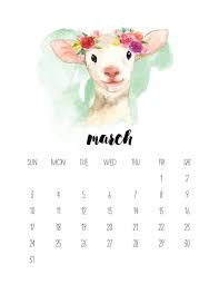 Free Printable 2019 Watercolor Animal Calendar The Cottage Market Watercolor Animals Calendar Printables Watercolor Calendar