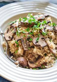 Oven Baked Garlic Mushroom Rice A Virtual Vegan