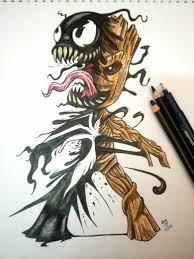 Venom tattoo drawings best tattoo ideas. Venom Groot Tattoo Design Tinta Y Crayon Groot Tattoo Hero Tattoo Venom Tattoo