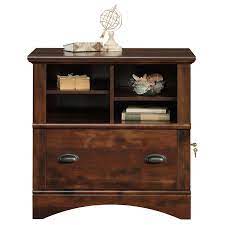 Sauder® harbor view® curado cherry™ entryway storage cabinet with usb p. Sauder Harbor View 1 Drawer Lateral File Cabinet In Curado Cherry 422114