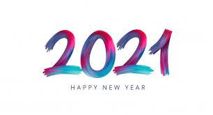 Happy New Year 2021 Acrylic Paint Rainbow Colorful Numbers Happy New Year Greetings Happy New Year Wallpaper Happy New Year Images