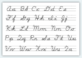 Cursive Alphabet Pdf Google Search Cursive Writing