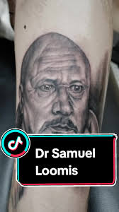 A fitting tattoo for the season. Dr Loomis from Halloween done a while  back. All my tattoo info is