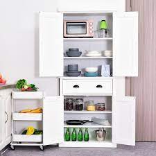 Gracie Oaks Stahl 72 Kitchen Pantry Reviews Wayfair In 2021 Freestanding Kitchen Pantry Cabinet Kitchen Pantry Cupboard
