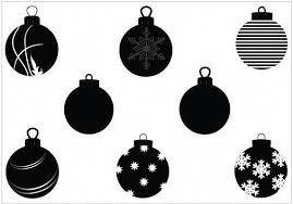 Christmas Ornament Vector Graphicssilhouette Clip Art Christmasornaments Silhouette Christmas Silhouette Ornaments Silhouette Christmas Ornaments