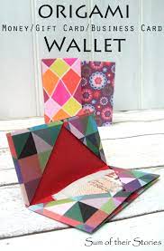 Merry felt gift card holder from joli paquet. Origami Cash Gift Wallet Sum Of Their Stories Craft Blog