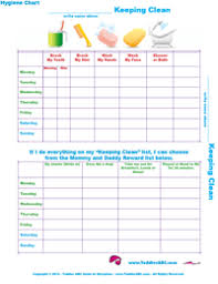 Free Printable Hygiene Charts For Toddlers Toddler Chart