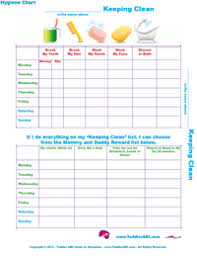 free printable hygiene charts for toddlers toddler chart