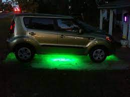 My Wife S New 2013 Kia Soul With Her Neon Lights That I Installed Diy Arts And Crafts Kia Soul Diy Art