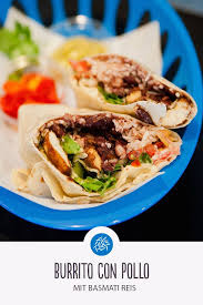 Burrito Con Pollo Mit Basmati Reis Guten Reishunger Lebensmittel Essen Essen Rezepte
