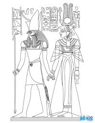 Egyptian Coloring Pages Horus And Nefertiti Deities Coloring Page Ancient Egypt Art Ancient Egypt Pictures Goddesses Of Ancient Egypt