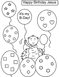 Jesus Birthday Party Balloons Coloring Pages Best Place To Color Happy Birthday Coloring Pages Happy Birthday Jesus Jesus Birthday Party