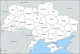 Quindi, come consigliato da pavel goldstein: Ucraina Mappa Gratuita Mappa Muta Gratuita Cartina Muta Gratuita Frontiere Regioni Nomi