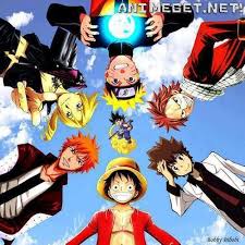 Ahh Ichigo Natsu Luffy Ed Naruto Tsuna Goku D Arte De Anime Anime Caricaturas