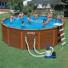 Piscine Intex Sequoia Aspect Bois 19 2m3 Achat Vente Piscine Piscine Sequoia 19 2m3 Cdiscount