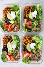Easy Vegetarian Meal Prep Chipotle Chickpea Taco Bowl Recipe In 2020 Vegetarian Meal Prep Healthy Vegetarian Vegetarian Recipes Healthy