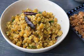 South Indian Style Vazhaithandu Poriyal Recipe Banana Stem Curry With No Onion And No Garlic Recipe Recipes Spicy Recipes Curry