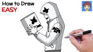 Watch the best short videos of marshmello(@_marshmello_draw_). How To Draw Marshmallow Takes Off Helmet Step By Step Marshmallow Drawing Youtube