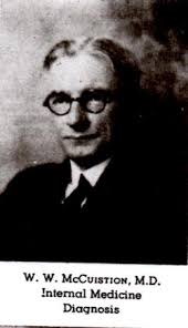 Dr William Walter McCuistion (1874-1961)