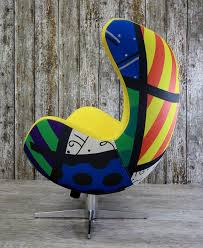 Poltrona Romero Britto Pop Art Design Colorful Art Art Chair