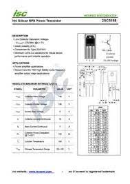 Transistor yang di test menggunakan transistor toshiba baru dan. C5198 Datasheet Equivalent Cross Reference Search Transistor Catalog
