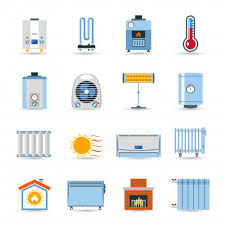Heating Flat Color Icon Set Free Vector Free Vector Freepik Freevector Business House Icon Sun In 2020 Icon Set Free Icon Set Vector Free