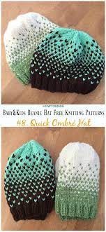 This hat is reversible so you can flip it to whichever side you like. Baby Kids Beanie Hat Free Knitting Patterns