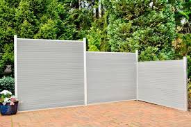 Wpc Sichtschutzzaun Stockholm Hellgrau Hohe 120 Cm Lange 26 11 M