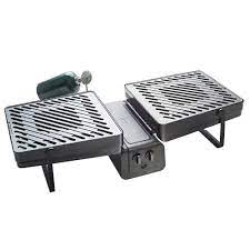 Elevate Grill 286 Sq In 2 Burner Portable Propane Gas Grill In Black Elvgrl B The Home Depot In 2021 Propane Gas Grill Gas Grill Portable Grill