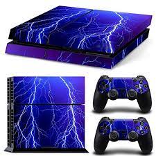 Turxin Ps4 Console And Dualshock 4 Controller Skin Set Lightning Shock Blue Playstation 4 Vinyl Read More R Ps4 Console Playstation Playstation 4 Console